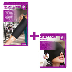Pack antidolor (Gorro y Almohadilla de gel para rodillas y cotos en el tratamiento de dolor)