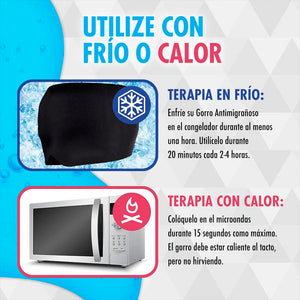 Pack antidolor (Gorro y Almohadilla de gel para rodillas y cotos en el tratamiento de dolor)